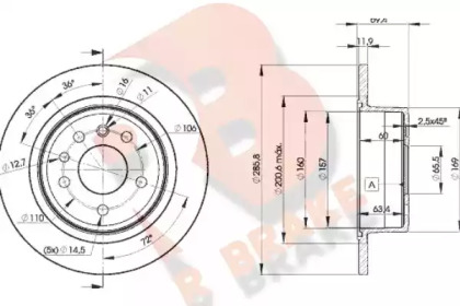 R BRAKE 78RBD29211