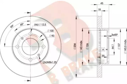 R BRAKE 78RBD29282