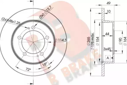 R BRAKE 78RBD29284