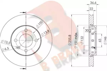 R BRAKE 78RBD29614