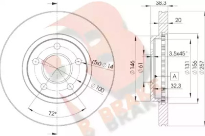 R BRAKE 78RBD29718