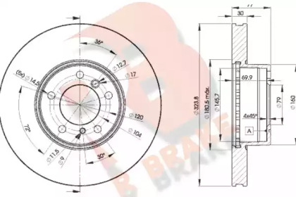 R BRAKE 78RBD29895