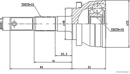 HERTH+BUSS JAKOPARTS J2821014