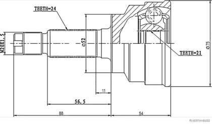 HERTH+BUSS JAKOPARTS J2823001