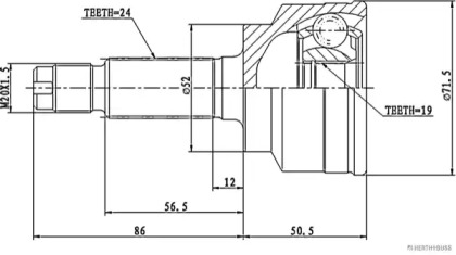 HERTH+BUSS JAKOPARTS J2823015