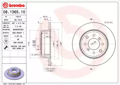 BREMBO 08.1365.10