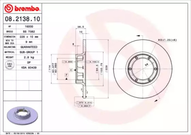 BREMBO 08.2138.10