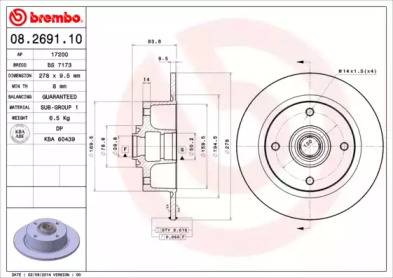 BREMBO 08.2691.10