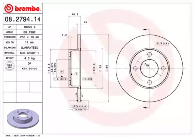 BREMBO 08.2794.14