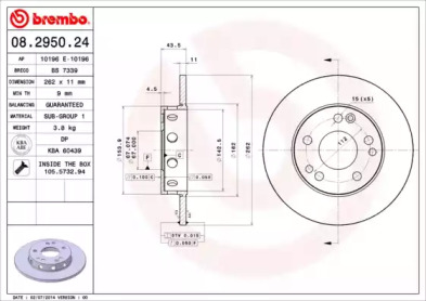 BREMBO 08.2950.24