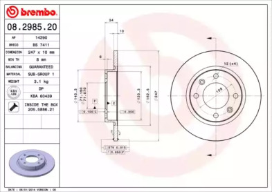 BREMBO 08.2985.20