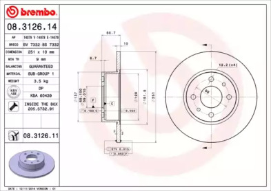 BREMBO 08.3126.11