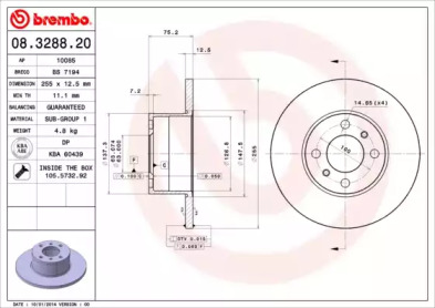 BREMBO 08.3288.20