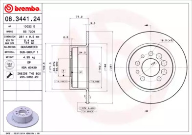 BREMBO 08.3441.24