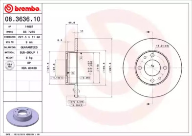 BREMBO 08.3636.10