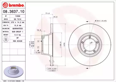 BREMBO 08.3637.10