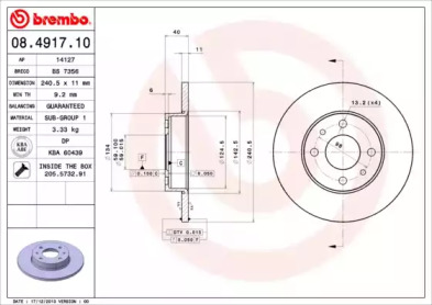 BREMBO 08.4917.10