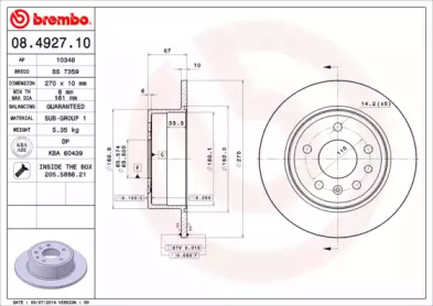 BREMBO 08.4927.10