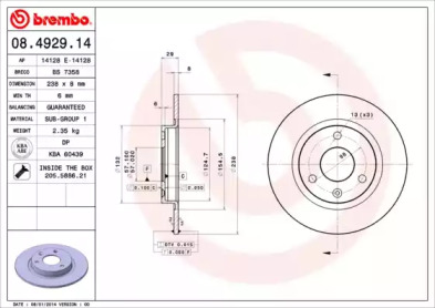 BREMBO 08.4929.14