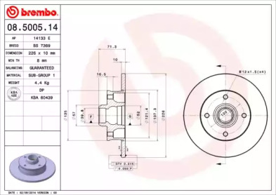 BREMBO 08.5005.14