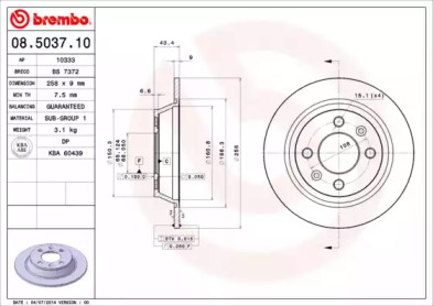 BREMBO 08.5037.10