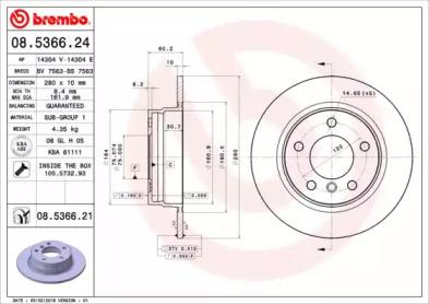 BREMBO 08.5366.21