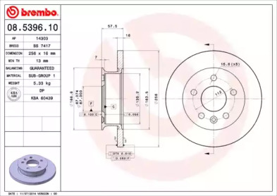 BREMBO 08.5396.10