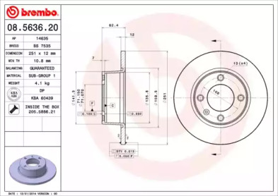 BREMBO 08.5636.20