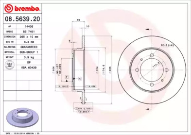 BREMBO 08.5639.20