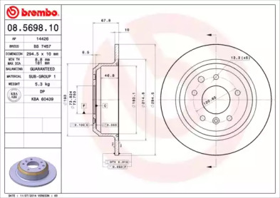 BREMBO 08.5698.10