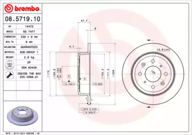 BREMBO 08.5719.10