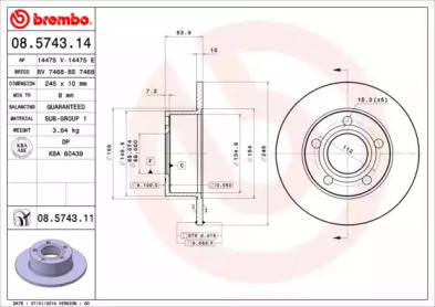 BREMBO 08.5743.11