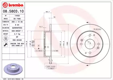 BREMBO 08.5803.10