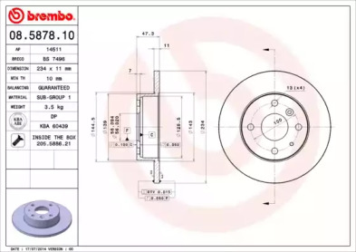 BREMBO 08.5878.10