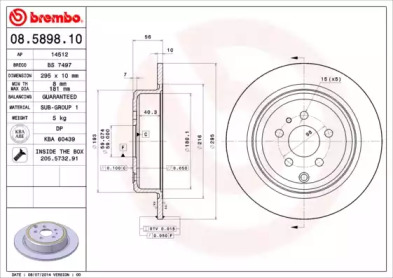 BREMBO 08.5898.10