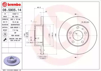 BREMBO 08.5905.14