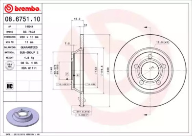 BREMBO 08.6751.10