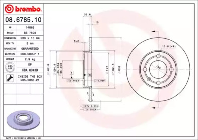 BREMBO 08.6785.10