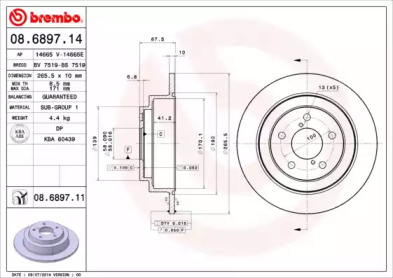 BREMBO 08.6897.11