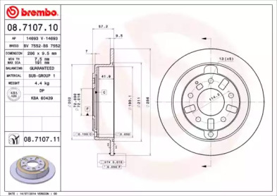 BREMBO 08.7107.10