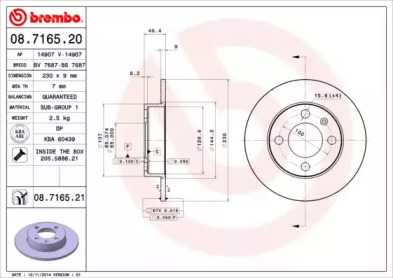 BREMBO 08.7165.20