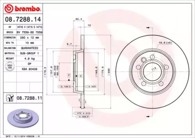 BREMBO 08.7288.14