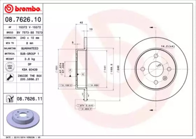 BREMBO 08.7626.11