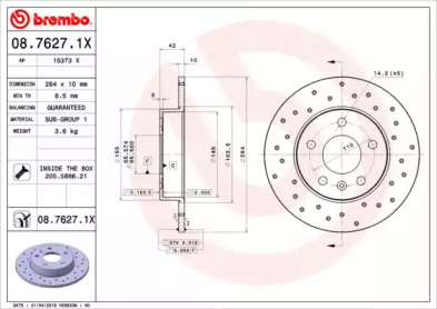 BREMBO 08.7627.1X