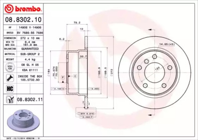 BREMBO 08.8302.10