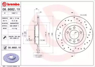 BREMBO 08.8682.1X