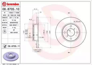 BREMBO 08.8705.10