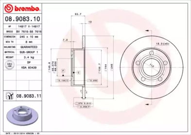 BREMBO 08.9083.10