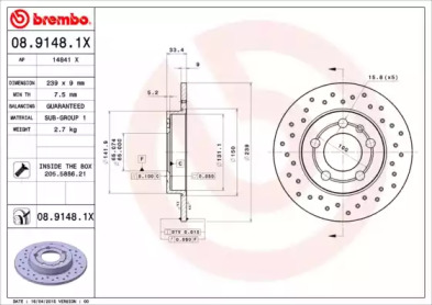 BREMBO 08.9148.1X