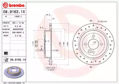 BREMBO 08.9163.1X